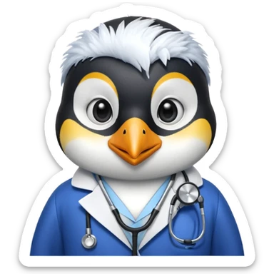 

Penguin doctor with stethoscope and blue coat.

 sticker