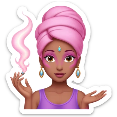 Female genie - pink smoke trail





































 sticker