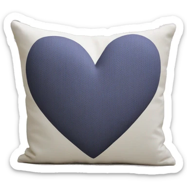Heart cushion sticker