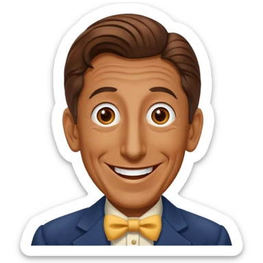 Ray Bolger with brown hair sticker