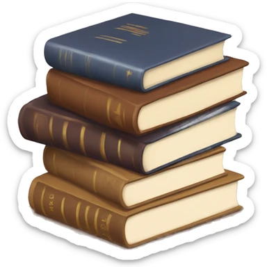 books on top of each other  sticker