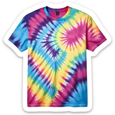 1990’s dark tie dye shirt sticker