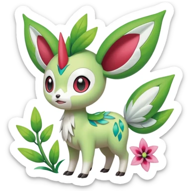 Meloetta-Celebi-Shaymin-Skiddo-Pokémon-Fakémon-creature sticker