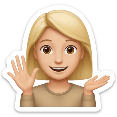 Personne qui fait semblant de croire en quelqu'un  sticker