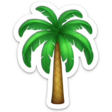 palm tree prohibited sticker