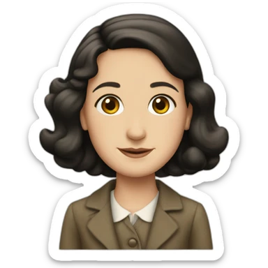Anne frank sticker