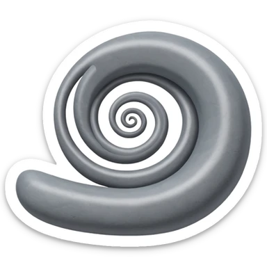 beautiful pebbles line going down a spiral sticker