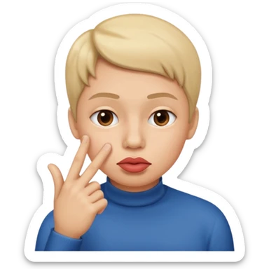 add-a-finger-in-front-of-the-pursed-lips-to-clearly-show-the-shushing-gesture sticker
