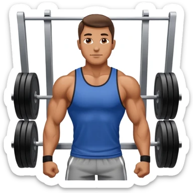 training gym man sticker