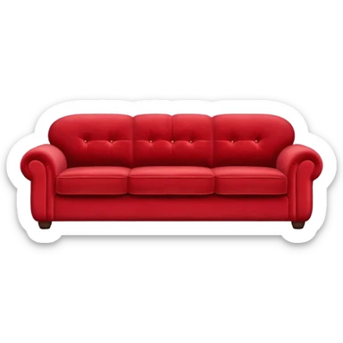 The couch from tv show friends sticker