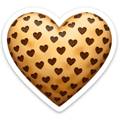 Cheetah print heart  sticker