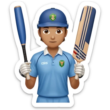 ai play cricket sticker