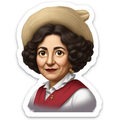 Julia Constancia de Burgos García was a Puerto Rican poet. As an advocate of Puerto Rican independence, she served as Secretary General of the Daughters of Freedom, the women's branch of the Puerto Rican Nationalist Party. burgundy  sticker