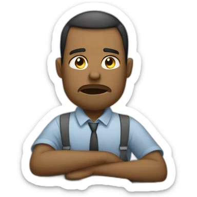 tired of work sticker