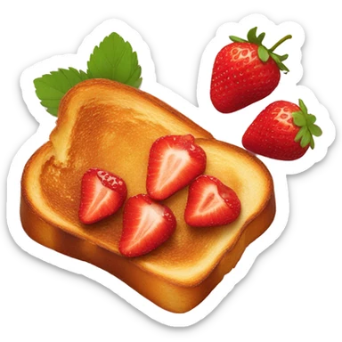 strawberry french toast sticker