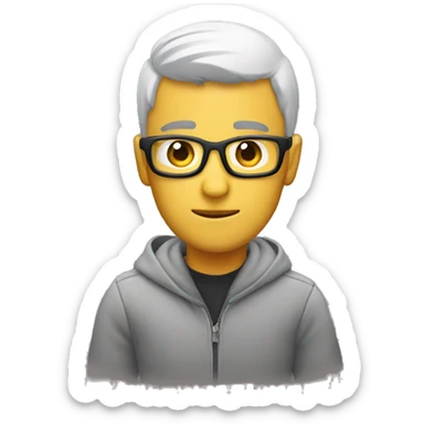 persona con pc armando un diseño sticker