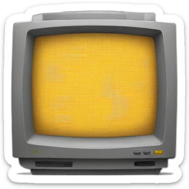 crt monitor sticker