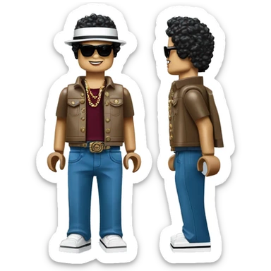 BRUNO MARS lego full body sticker