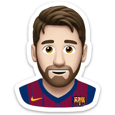 Messi football sticker