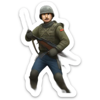 Russia's battle with Ukraine sticker