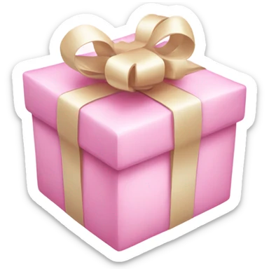 pink pastel present sticker