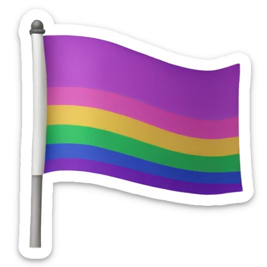 Bi pride flag sticker