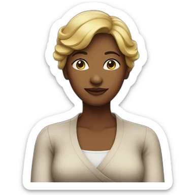 woman-roll your eyes-arms crossed sticker