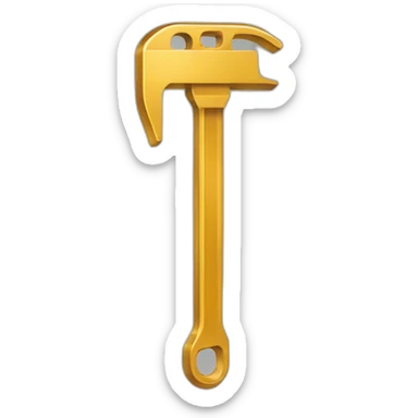 golden hex key sticker