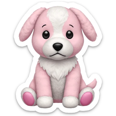 Victoria secret pink dog plush sticker