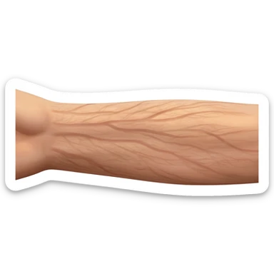 a full human arm sticker