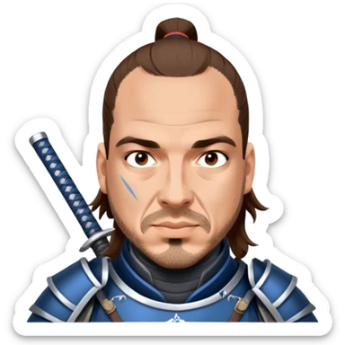 Samurai Defender sticker