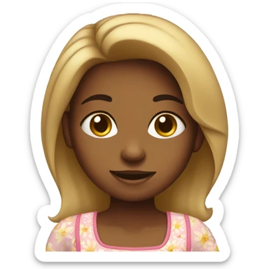 Girl in sundress  sticker