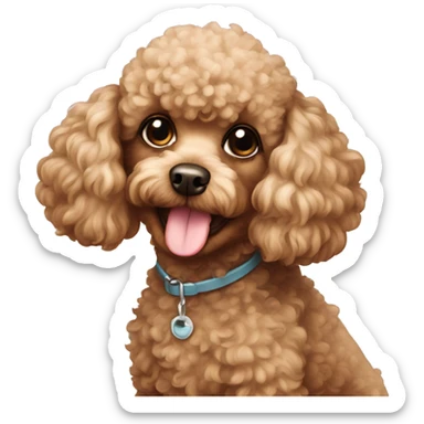 Toy poodle sticker