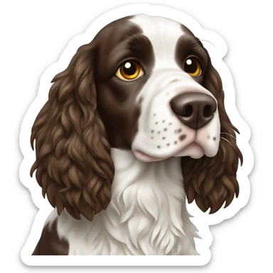 Springer spaniel with joint sticker