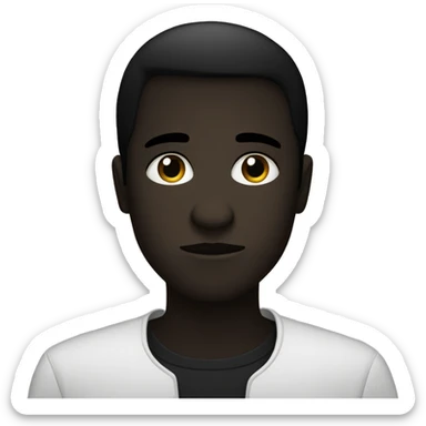 black silhouette of untrustworthy person. sticker