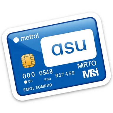 generate an ios genmoji of  a DELHI metro card sticker