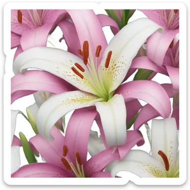 lilly flower sticker