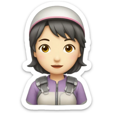 hours-rider—japanese-girl sticker