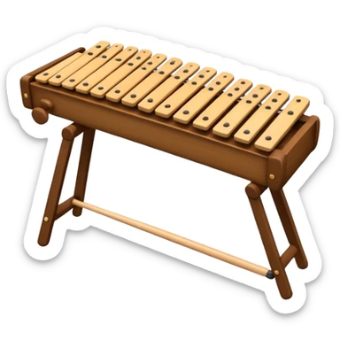 thai xylophone, traditional musical instrument sticker