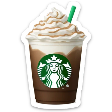 Starbucks mocha with frosting  sticker