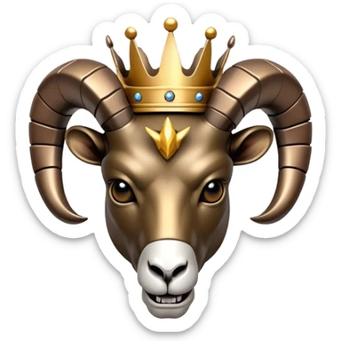 A terminator style Ram head in the  w/ a crown sticker