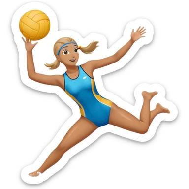 Natación y voleibol sticker