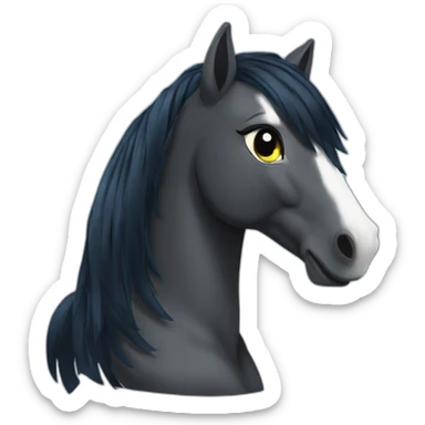 black-my-little-pony sticker