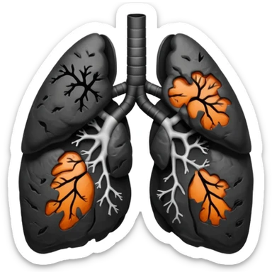 black lungs sticker