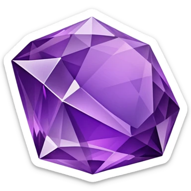 crystal amethyst sticker