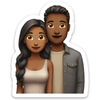 A couple in love sticker