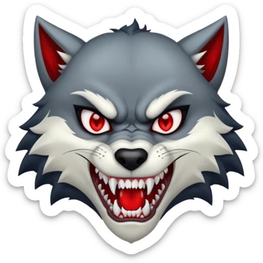 A high bread of vampire and wolf  sticker