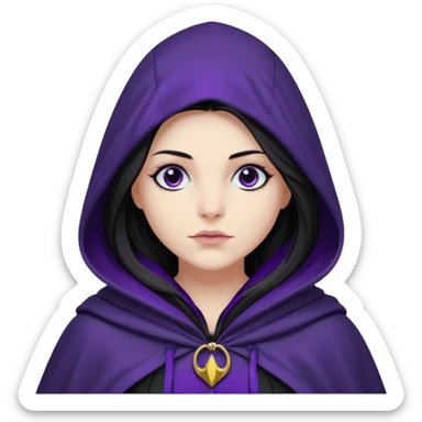 dc raven with hood sticker