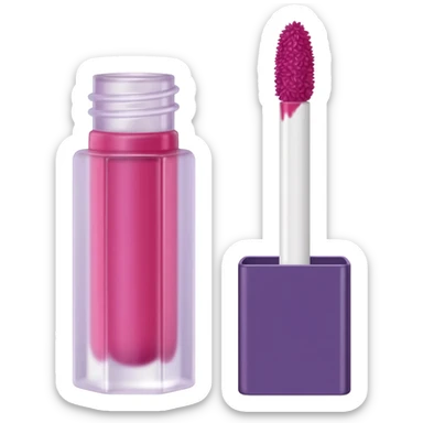 Fenty lipgloss pink and purple layers sticker