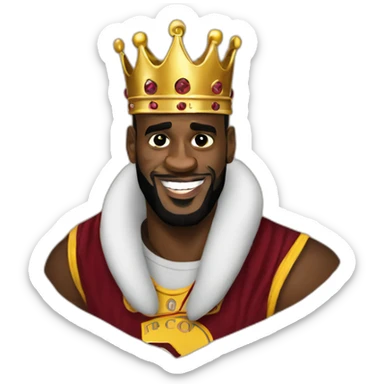 King LeBron James sticker